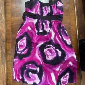 Stylish fucia and Black Dress